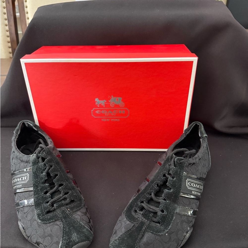 Coach Black Sneakers with Sporty Design